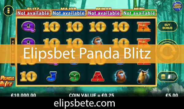Elipsbet panda blitz slot oyununu servis etmektedir.